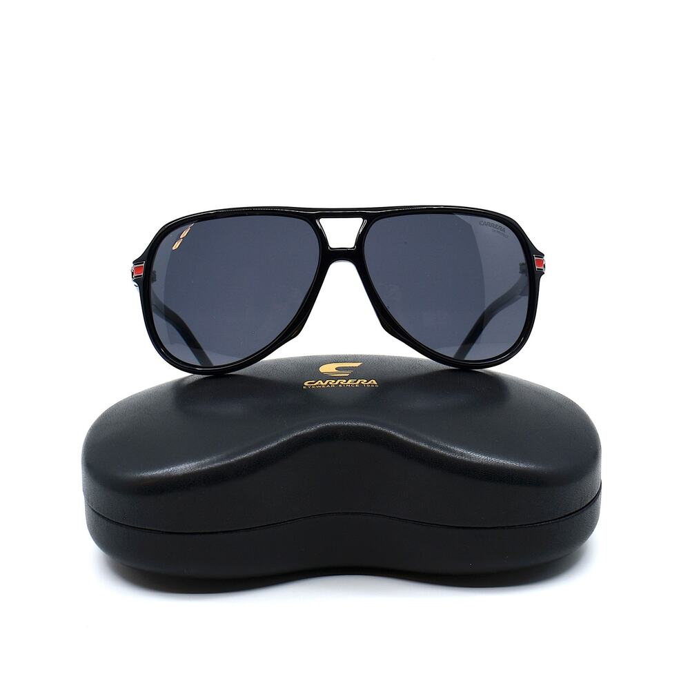 BRAND NEW CARRERA 1045/S BLACK GREY MEN'S SUNGLASSES - Picture 4 of 10